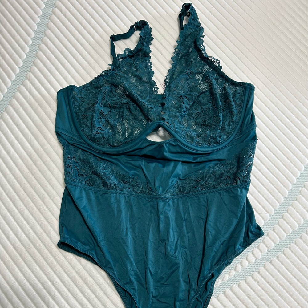 Teal Sheer Bodysuit